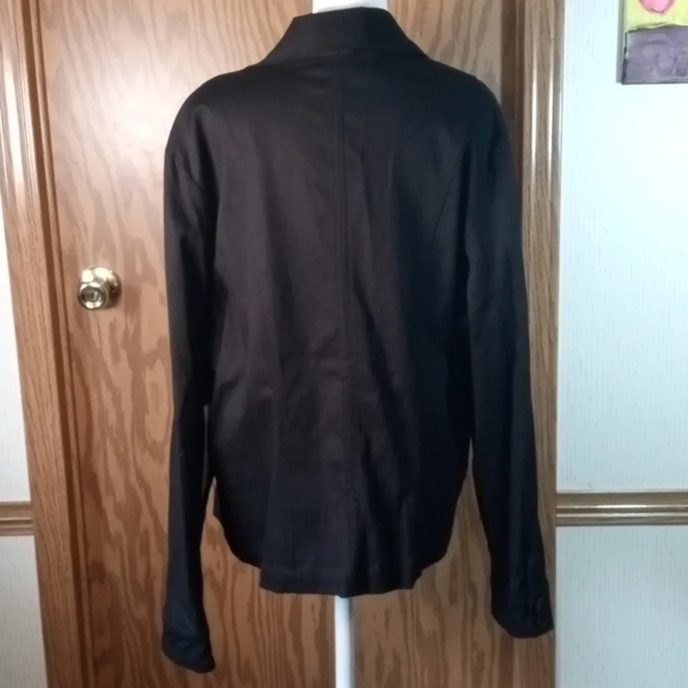 I.Q. Authentic Brand Elegant Black Women's Jacket, Festival, Retro, Grandma Core - Picture 11 of 13